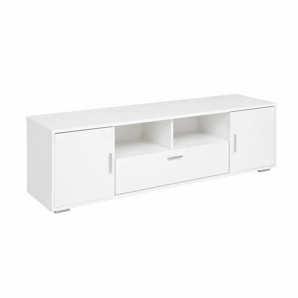 Mueble de TV de Melamina Blanco 180x40x45 cm